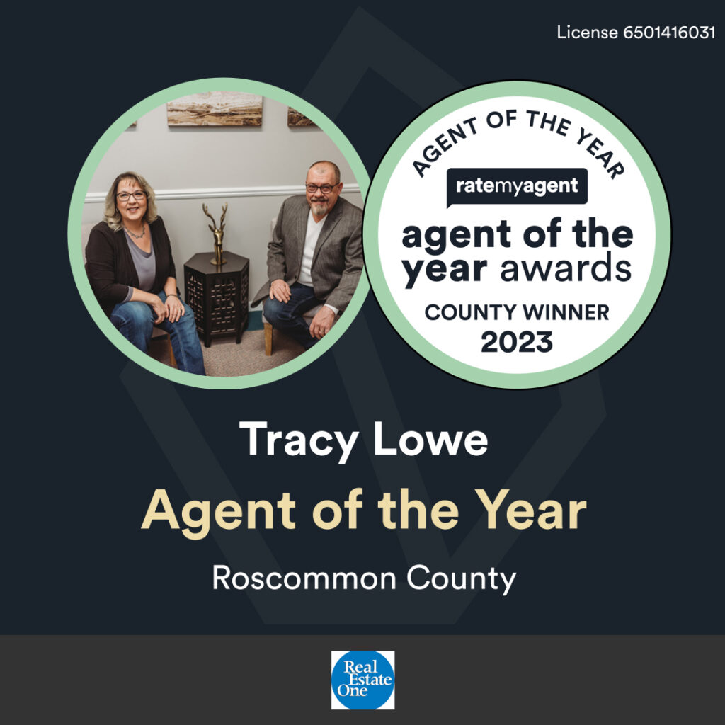 The Team Lowe is honored to accept Agent of The Year Roscommon County Awards and Top 10 State Of Michigan 2023