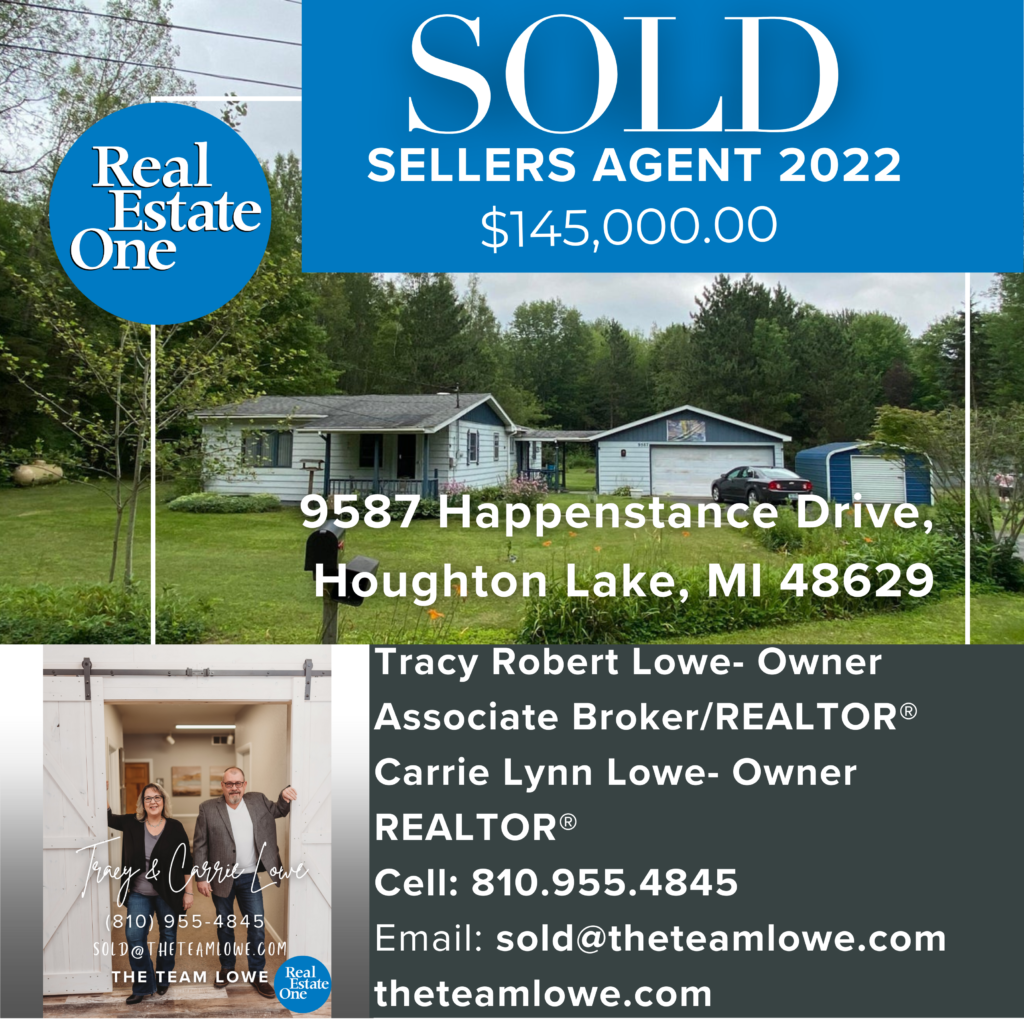 Sold Listing at 9587 Happenstance Drive, Houghton Lake, MI 48629