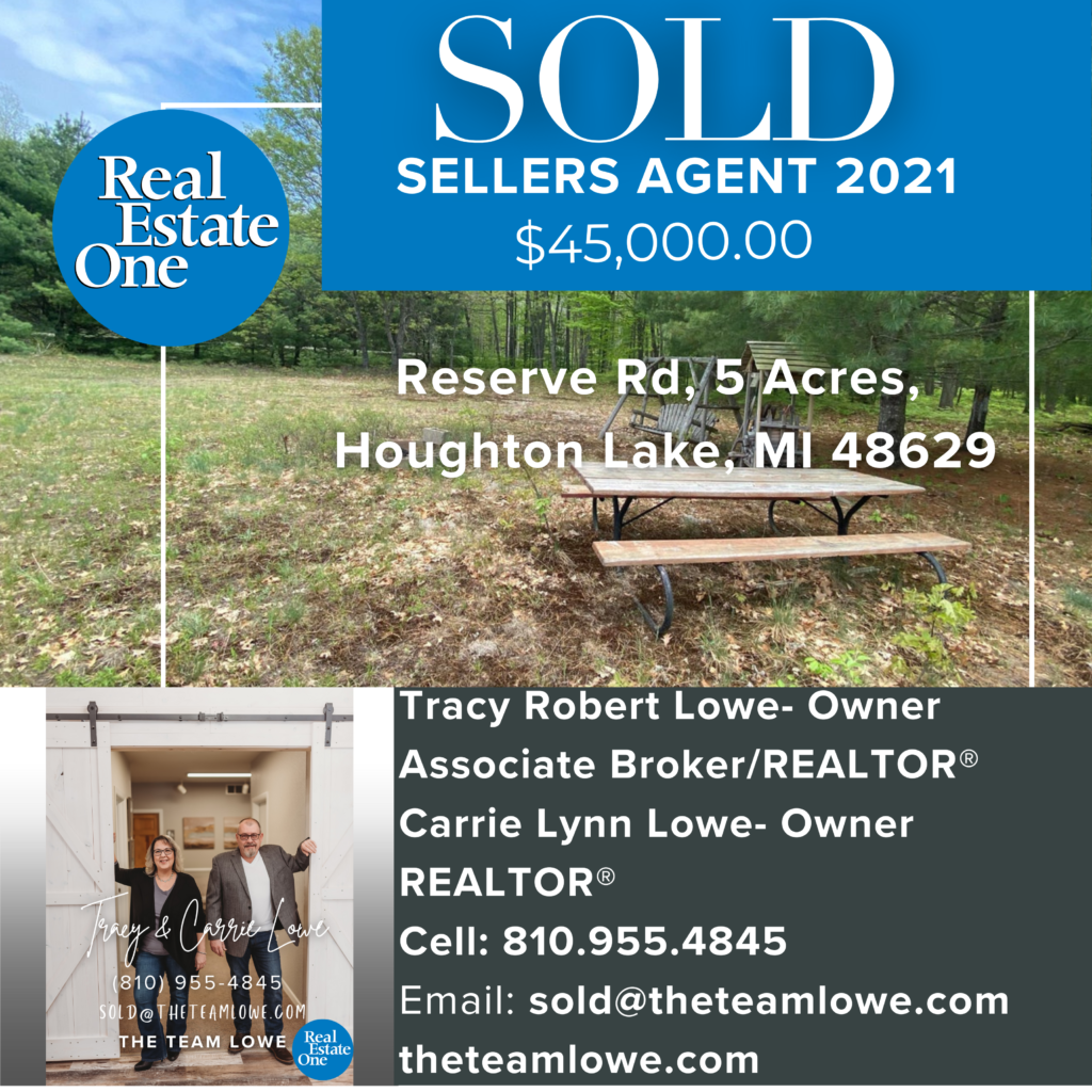 Sold Listing Reserve Rd, 5 Acres, Houghton Lake, MI 4829