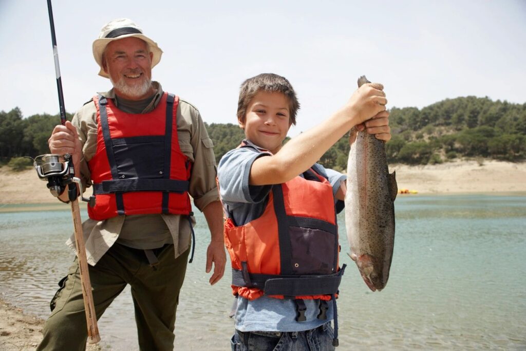 Fishing at Higgins Lake 